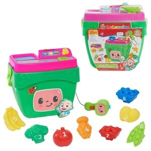 🆕 CoComelon Veggie Fun Learning Food Basket Music & Sound Pretend Play 10 Pieces